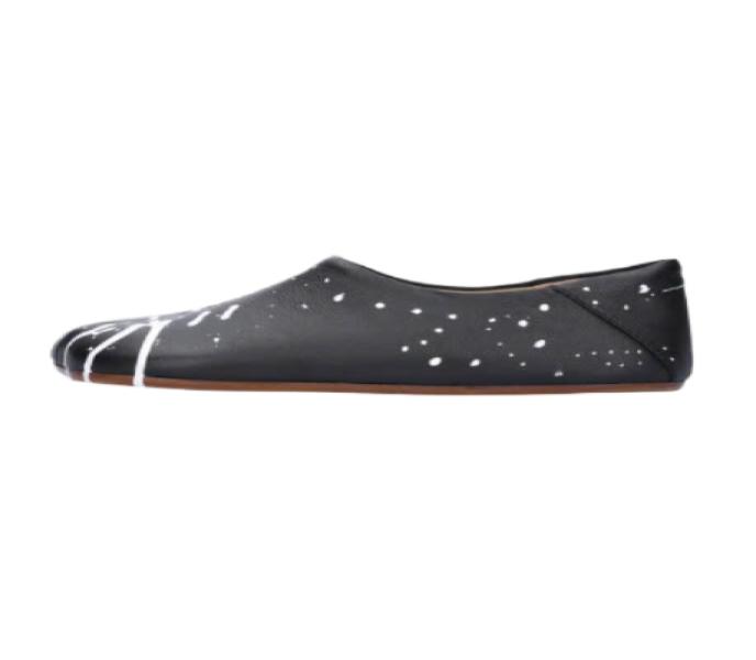 Painting Ballet Flats - Black:Bright White