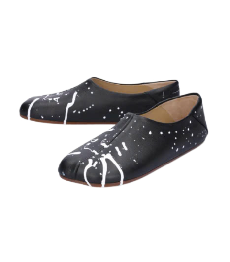 Painting Ballet Flats - Black:Bright White