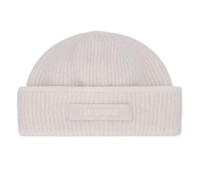 Le Bonnet Grosgrain Beanie - White