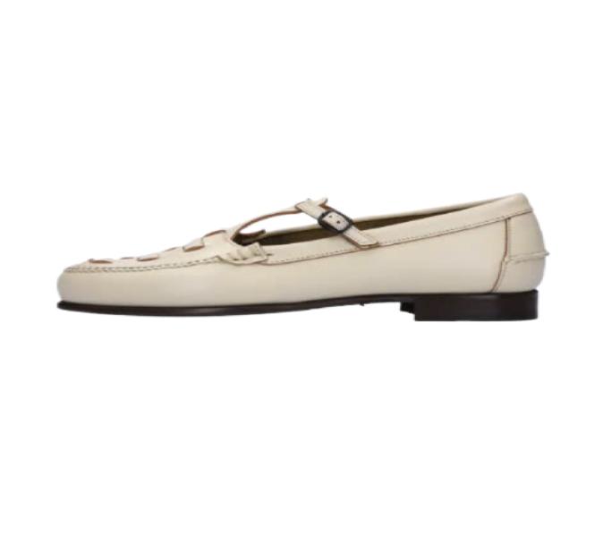 Makeda T-Bar Loafer - Custard