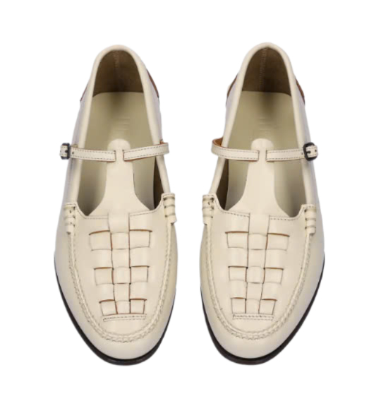 Makeda T-Bar Loafer - Custard