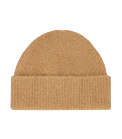 White Heart Logo Beanie - Mustard