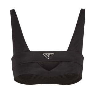 Triangle Logo Re-Nylon Bra Top