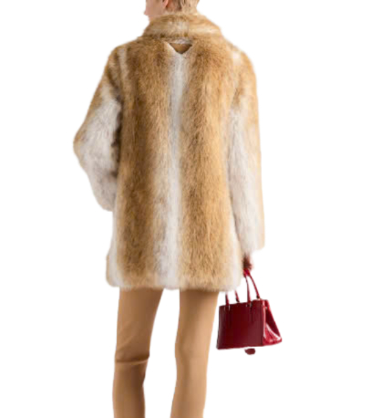 ASPEN GOLD BUTTON FAKE FUR COAT