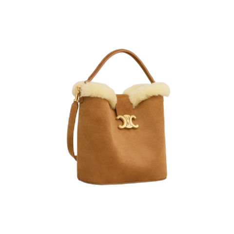 LOUISE Triophee Shearling Crossbody Bag