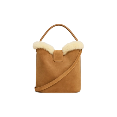 LOUISE Triophee Shearling Crossbody Bag