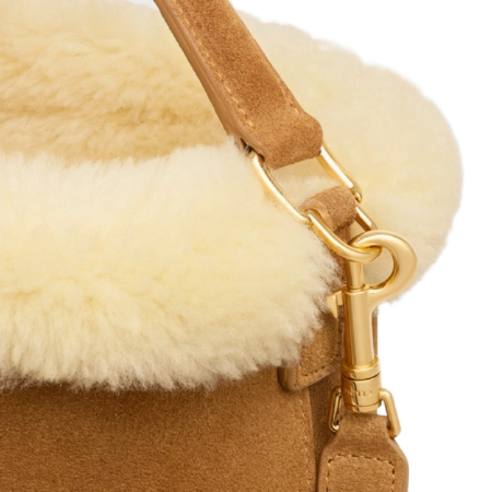 LOUISE Triophee Shearling Crossbody Bag