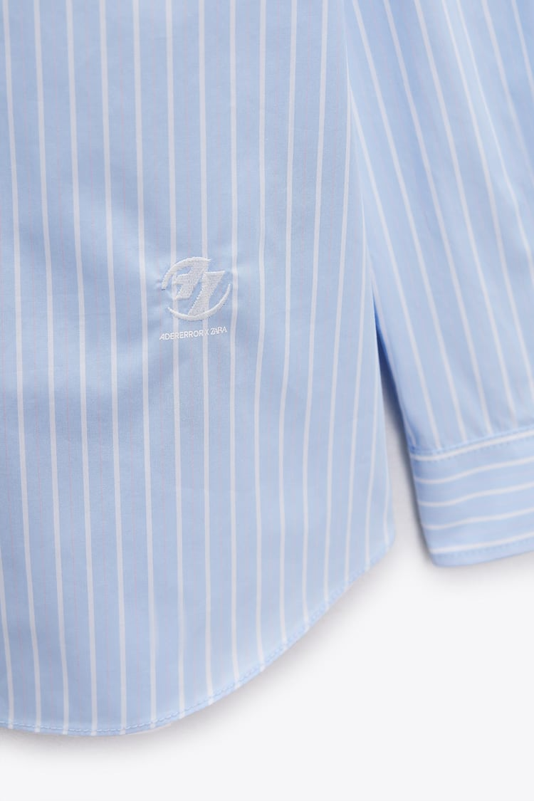 Ader Error x Zara Striped Poplin Shirt Stripe