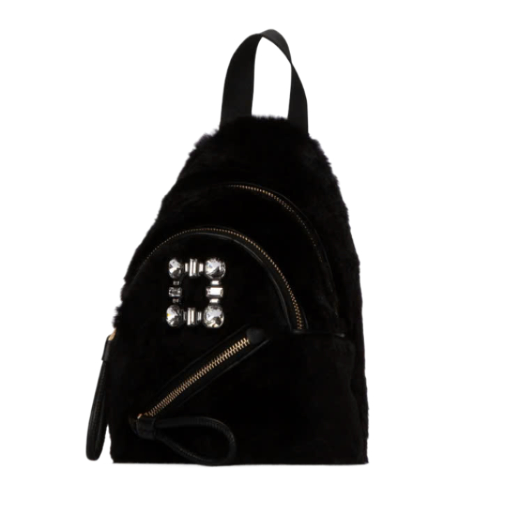 WALKIE VIV SHEARLING BACKPACK