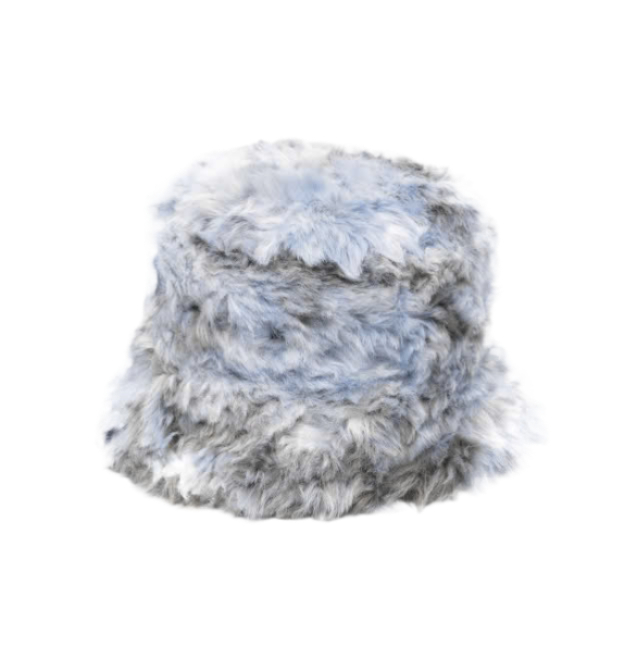 Fake fur bucket hat