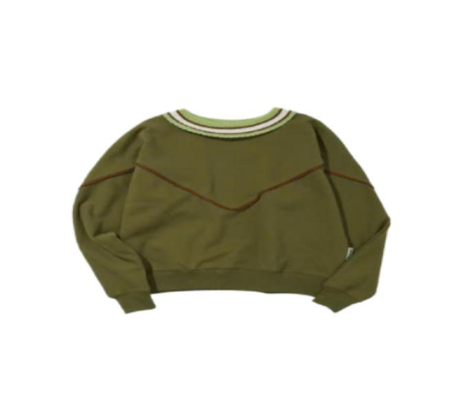 Poncho Trimming Sweatshirt