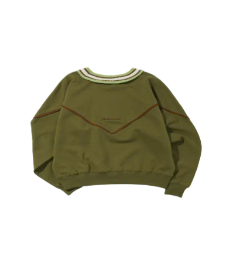 Poncho Trimming Sweatshirt