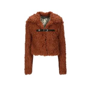 Goldie For Leather Fur Cardigan