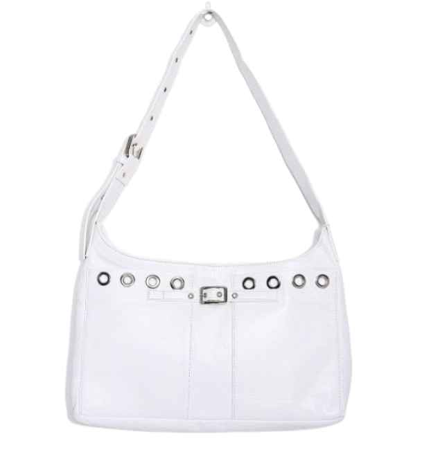 224FWNICOLE BAG EYELETS WHITE