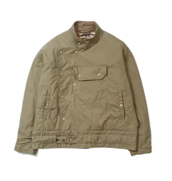 24FWMoto Jacket C Khaki Nyco Twill 