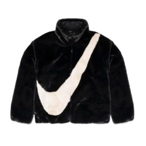 Nike NSW Faux Fur Jacket Black - Asia