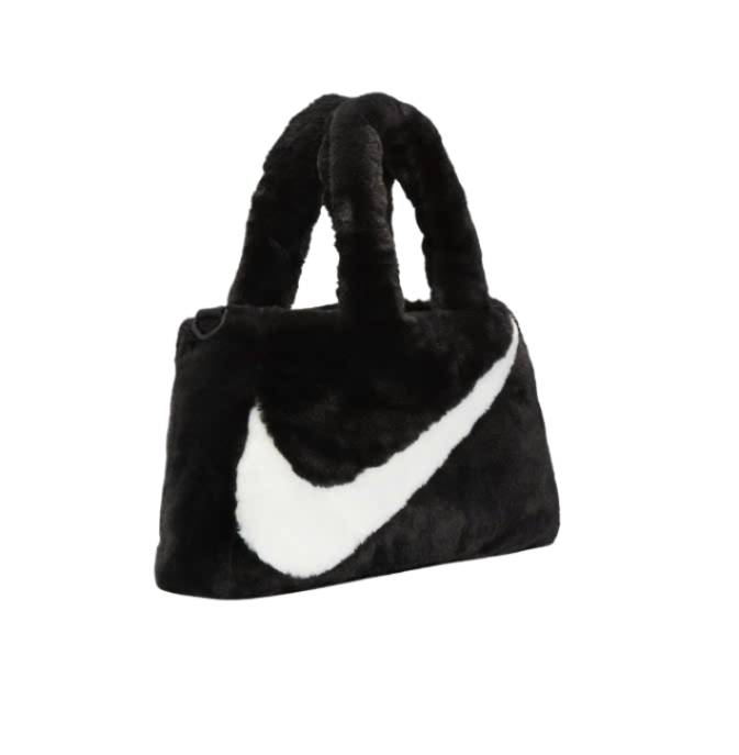 Nike NSW Faux Fur Tote Bag Black