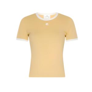 Contrast Short Sleeve T-Shirt - Pollen: Heritage White 