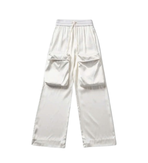 Duchess Cargo Pants - White