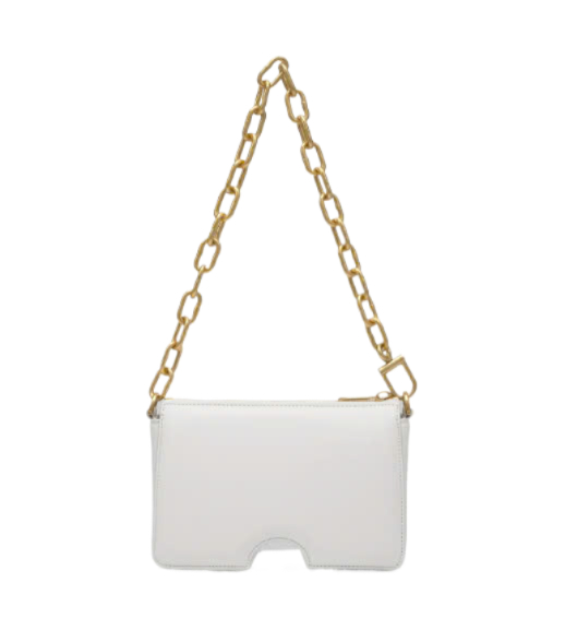 Burrows Leather Shoulder Bag - White