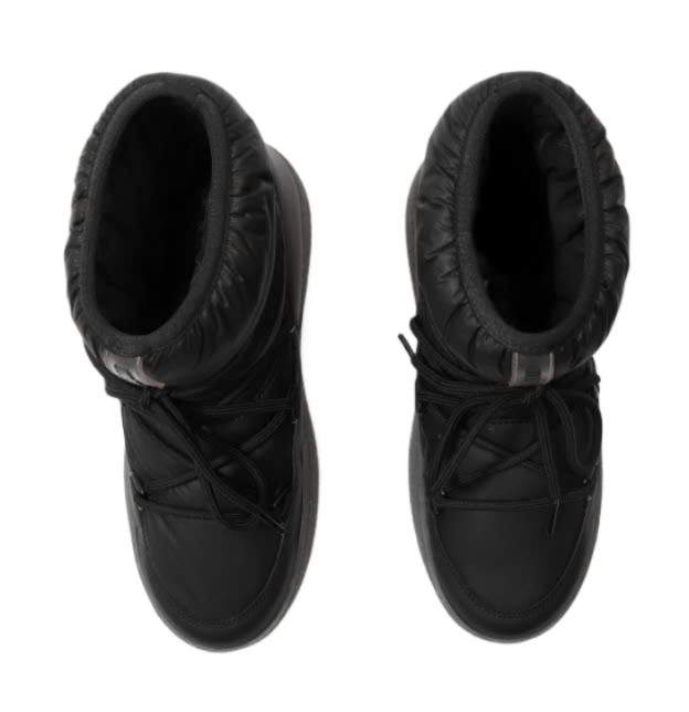 24FWLTRACK LOW BLACK NYLON BOOTS