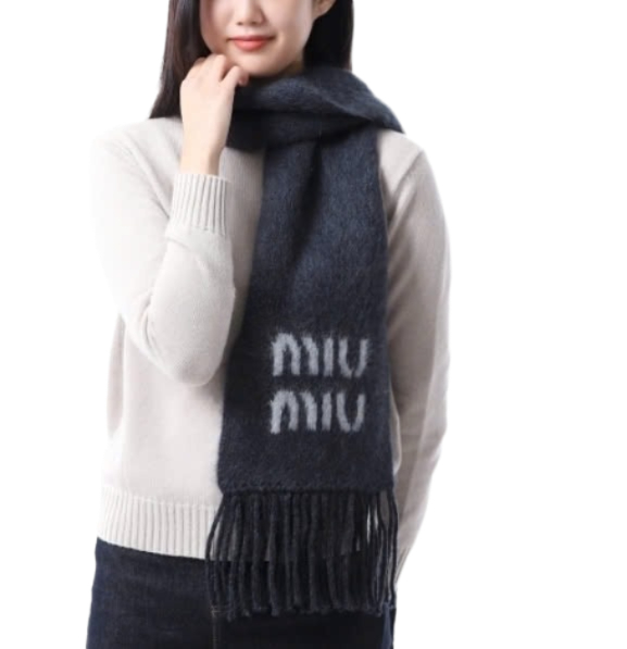 Logo Mohair Scarf