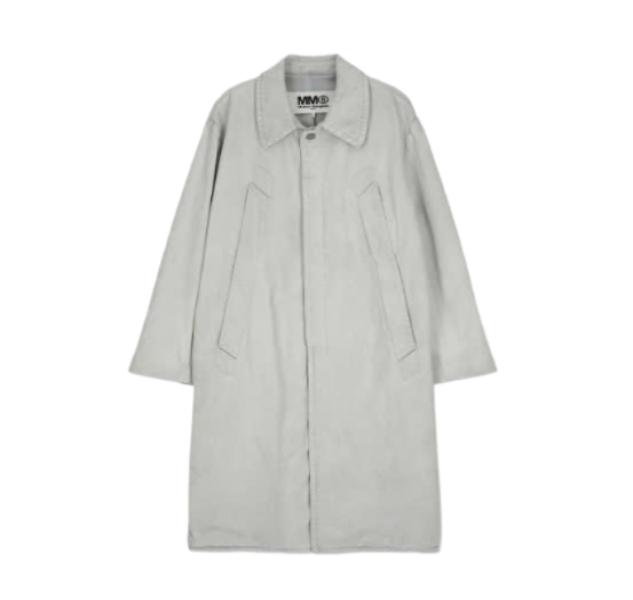 Fluid Trench Coat - White