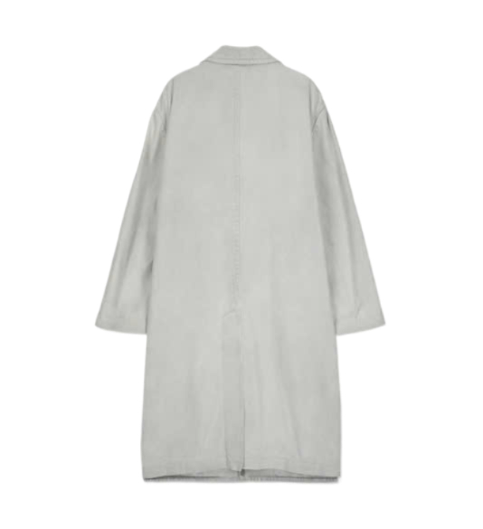 Fluid Trench Coat - White