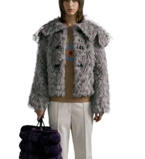 CLOUD Duffle Fur Jacket [Gray]