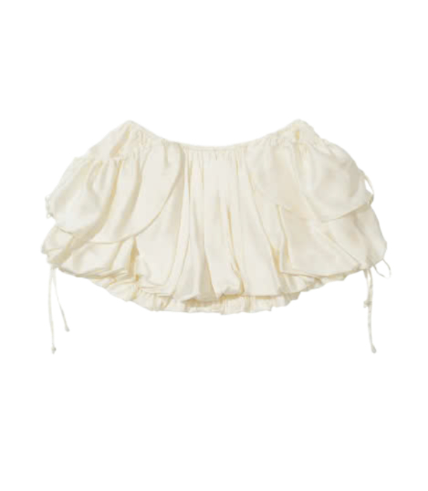 Balloon Cargo Skort Ivory