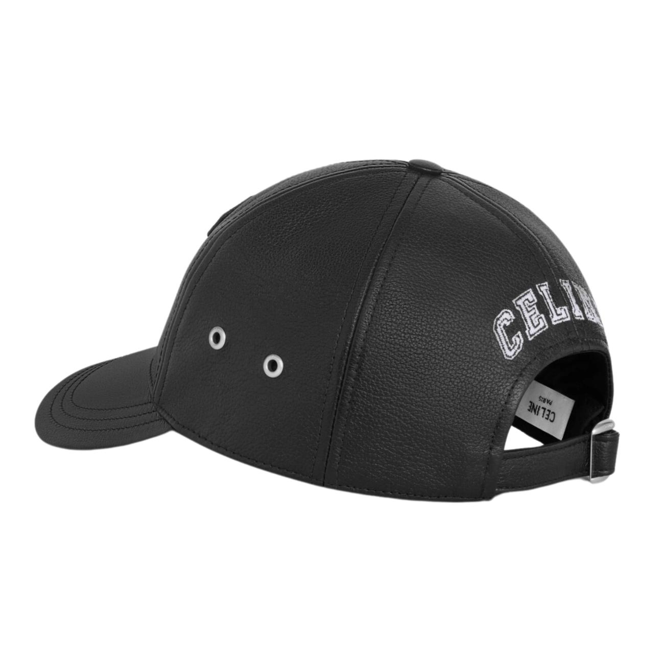 casquette baseball college agneau grainé