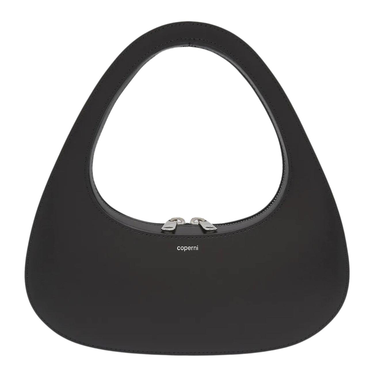 Women's Baguette Swipe Shoulder Bag - Black