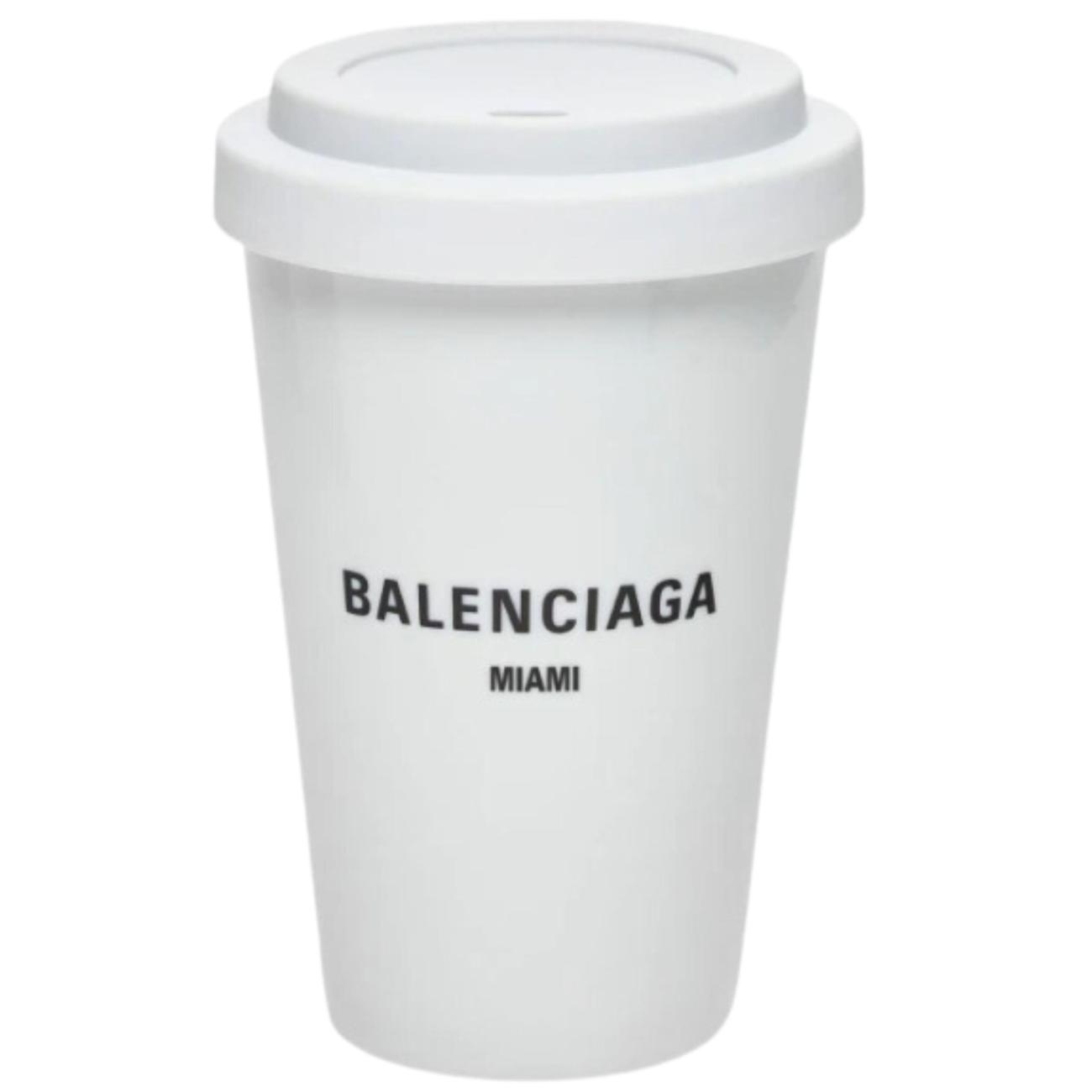 Balenciaga Cities Miami/Dubai Coffee Cup White