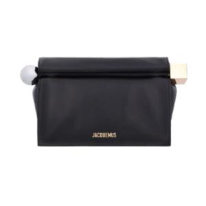 La Pochette Ronde Carré Clutch - Black