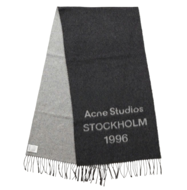 Logo jacquard scarf