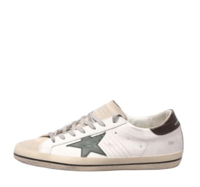 Superstar Lizard Print Heel Leather Star Sneakers