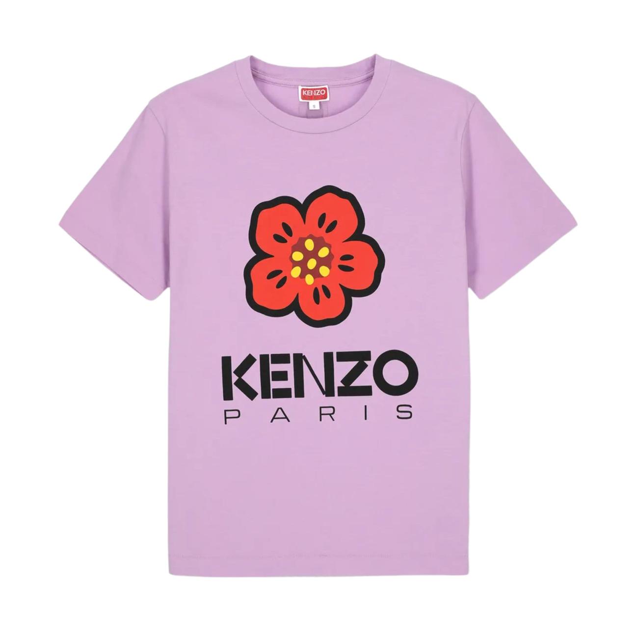 Bokeh Flower Short Sleeve T-Shirt - Lilac