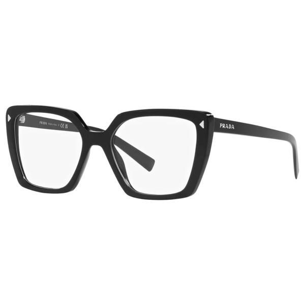 PR 16ZV Logo Temple Square Frame Glasses