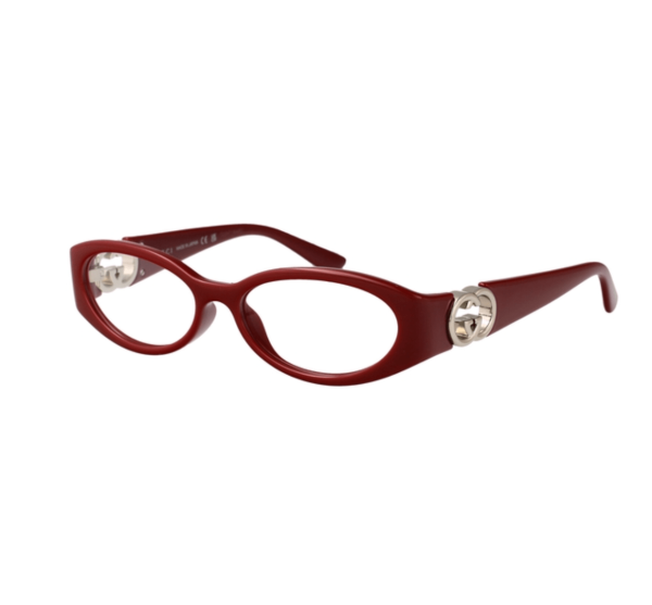 Interlocking Temple Oval Frame Glasses