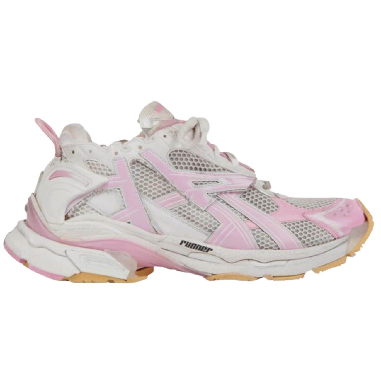 Balenciaga Runner Sneakers Pink White