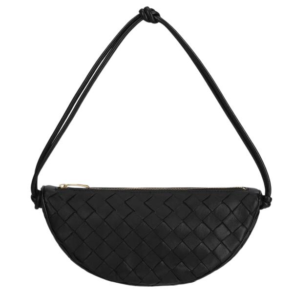 Intrecciato Half Moon Shoulder Bag 