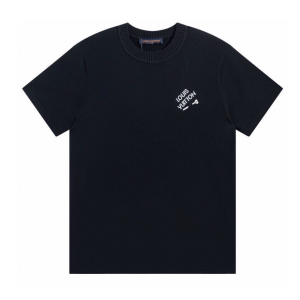 LV Signature Short-Sleeved T-Shirt Black