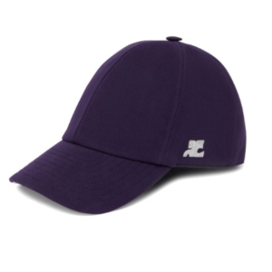 COURRÈGES SIGNATURE COTTON CAP PURPLE