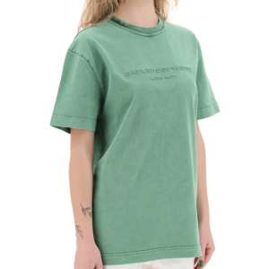 Alexander wang raised logo t-shirt with emb 