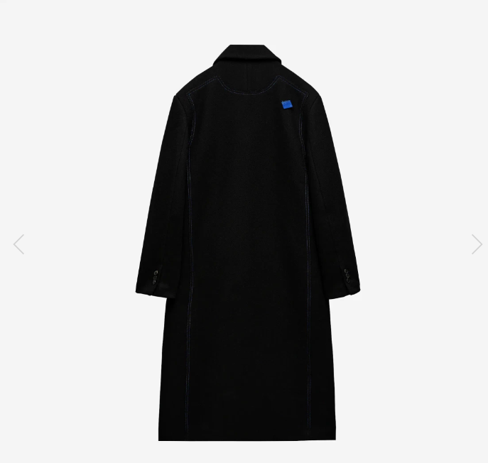 Ader Error x Zara Oversized Wool Coat Black