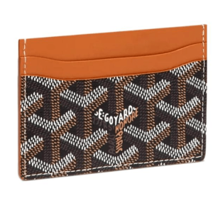 Goyard Saint Sulpice Card Holder Noir Tan