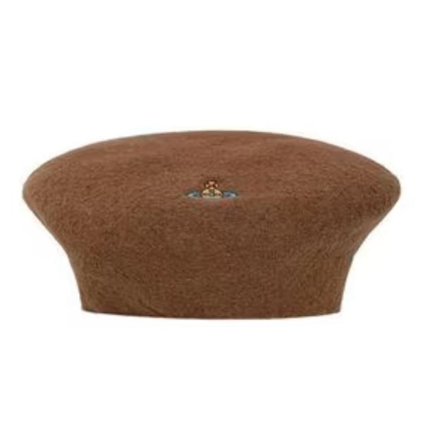  24FW Orb Wool Beret Camel