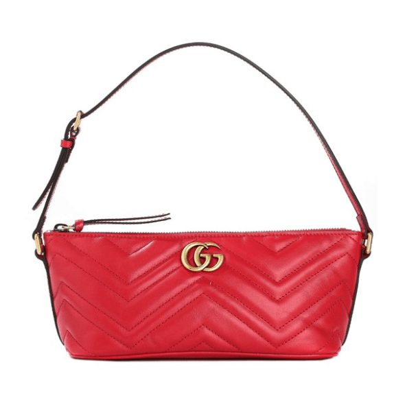 Gucci GG Marmont Small Shoulder Bag Red Leather