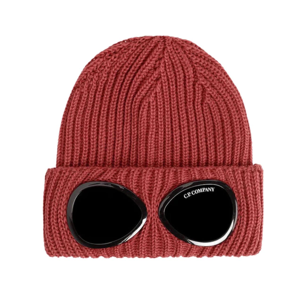 C.P. Company Merino Wool Goggle Beanie / Ketchup