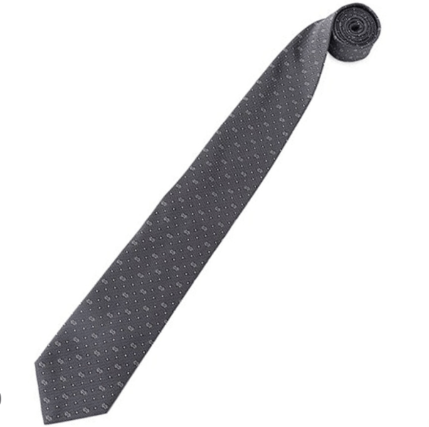 Gucci GG Patern Silk Tie Navy Blue